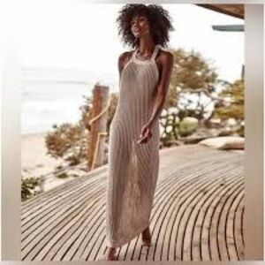 Elegant Beige Maxi Dress